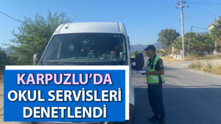 Karpuzlu’da okul servisleri denetlendi