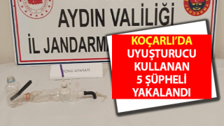 Koçarlı’da uyuşturucu kullanan 5 şüpheli yakalandı