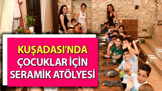 Kuşadası'nda çocuklar için seramik atölyesi