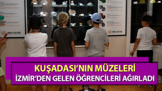 Kuşadası’nın müzeleri İzmir’den gelen öğrencileri ağırladı