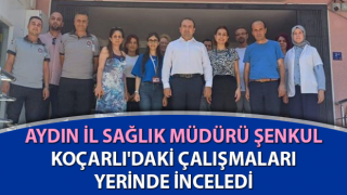 Müdür Şenkul Koçarlı'daki çalışmaları yerinde inceledi