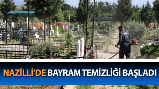 Nazilli’de bayram temizliği başladı