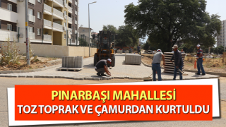 Pınarbaşı Mahallesi toz, toprak ve çamurdan kurtuldu