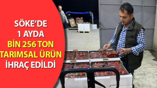 Söke’de bin 256 ton tarımsal ürün ihraç edildi