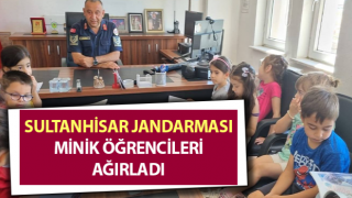 Sultanhisar jandarması minik öğrencileri ağırladı