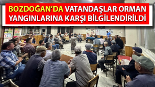 Vatandaşlar orman yangınlarına karşı bilgilendirildi