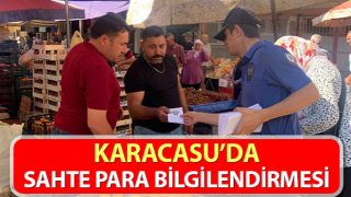 Vatandaşlara sahte para bilgilendirmesi yapıldı