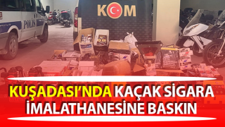 Aydın’da kaçak sigara imalathanesine baskın