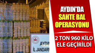 Aydın'da sahte bal operasyonu