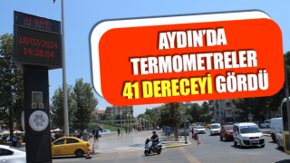 Aydın’da termometreler 41 dereceyi gösterdi