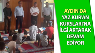 Aydın'da Yaz Kur'an Kursları'na ilgi sürüyor