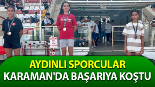 Aydınlı sporcular Karaman'da başarıya koştu