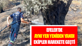 Aynı yer yeniden yandı ekipler harekete geçti