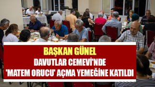 Başkan Günel Davutlar Cemevi'nde 'Matem orucu' açma yemeğine katıldı