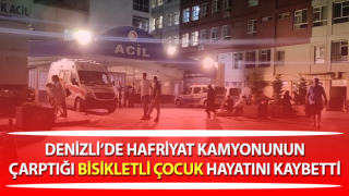 Hafriyat kamyonunun çarptığı bisikletli çocuk hayatını kaybetti