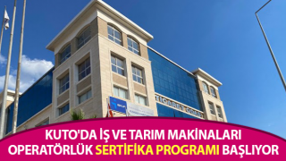 İş ve tarım makinaları operatörlük sertifika programı başlıyor