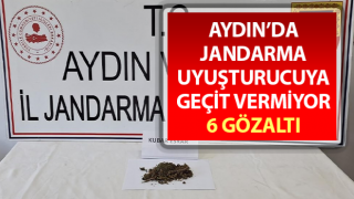 Jandarma uyuşturucuya geçit vermiyor: 6 gözaltı