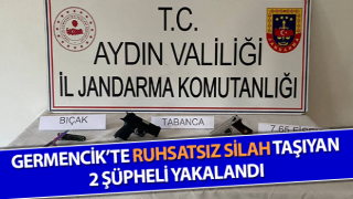 Ruhsatsız silah taşıyan 2 şüpheli yakalandı