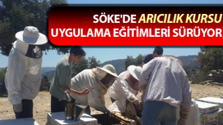 Söke'de Arıcılık Kursu uygulama eğitimleri sürüyor