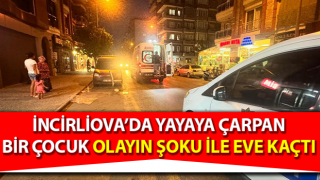 Yayaya çarpan bir çocuk olayın şoku ile eve kaçtı