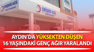 Yüksekten düşen 16 yaşındaki genç ağır yaralandı