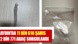 Aydın’da 11 bin 616 şahıs, 2 bin 771 araç sorgulandı