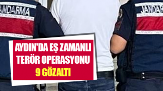 Aydın'da eş zamanlı terör operasyonu: 9 gözaltı