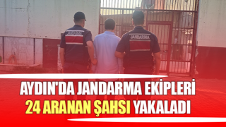 Aydın'da jandarma ekipleri 24 aranan şahsı yakaladı