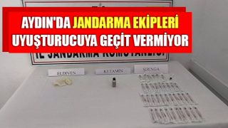 Aydın'da jandarma ekipleri uyuşturucuya geçit vermiyor