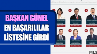 Başkan Günel en başarılılar listesine girdi