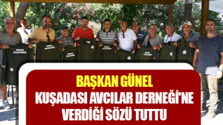 Başkan Günel Kuşadası Avcılar Derneği'ne verdiği sözü tuttu