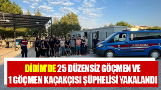 Didim’de 25 düzensiz göçmen yakalandı