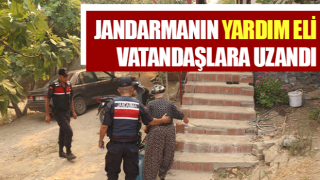 Jandarmanın yardım eli vatandaşlara uzandı