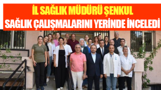 Müdür Şenkul sağlık çalışmalarını yerinde inceledi