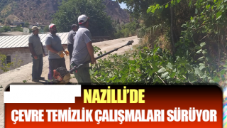 Nazilli’de çevre temizlik çalışmaları sürüyor