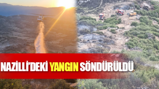 Nazilli’deki yangın söndürüldü